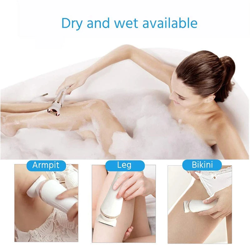 4-in-1 Electric Face Hair Remover – Rechargeable Lady Shaver Electric Face Shaver SPOT
