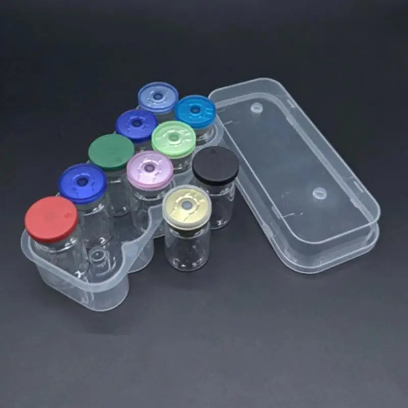 Transparent Plastic Vial Storage Box – 3–10ml Organizer Vial Storage Organizer SPOT