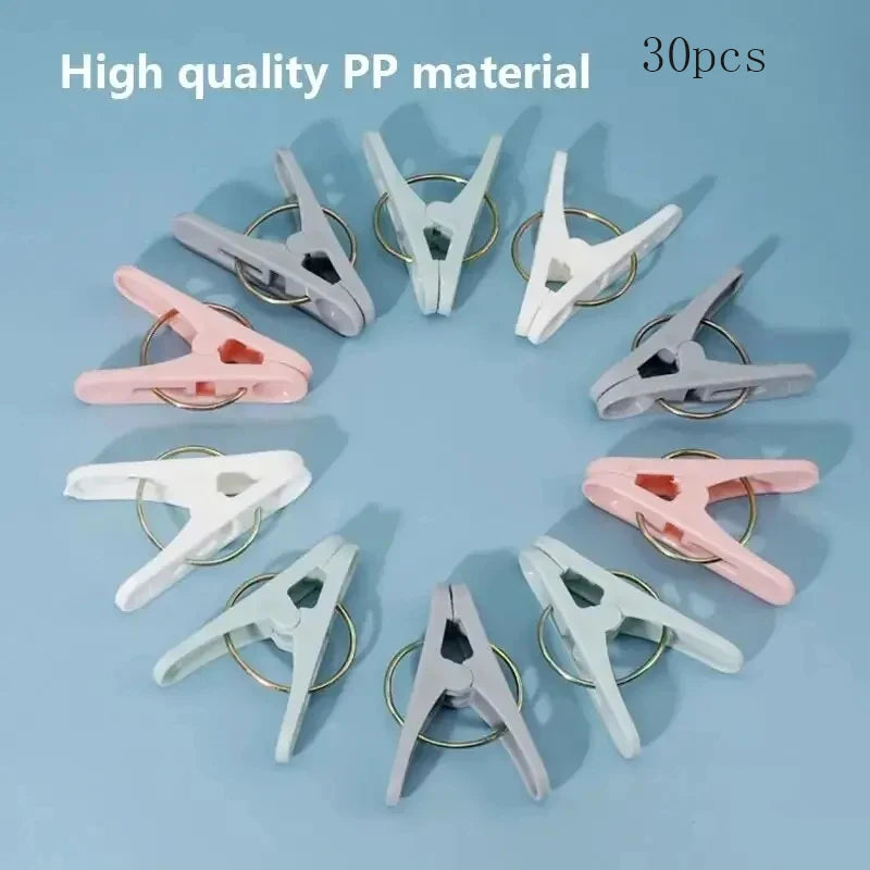 30-Pack Windproof Clothespins – Laundry & Bag Sealing Clips Clothespins & Clips SPOT