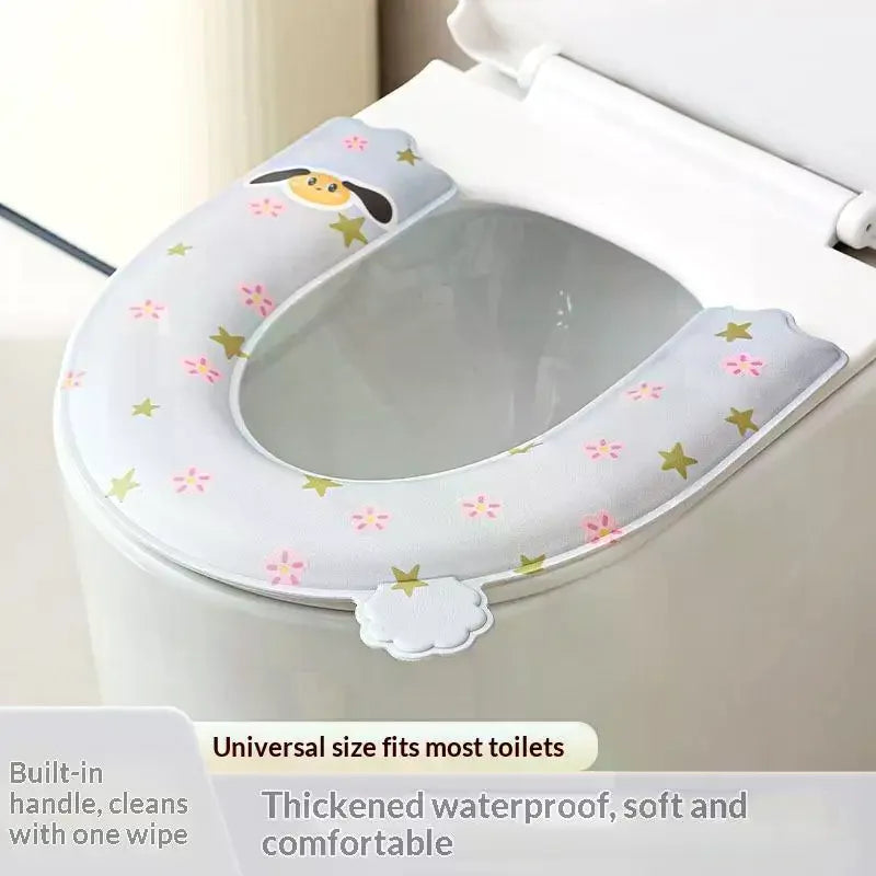 Cartoon EVA Toilet Seat Cover – Non-Slip Waterproof Cushion Mat Toilet Seat Cover SPOT