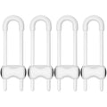 U-Shaped Child Safety Cabinet Locks – Adjustable Childproof Latch Child Safety Lock SPOT White 4PCS