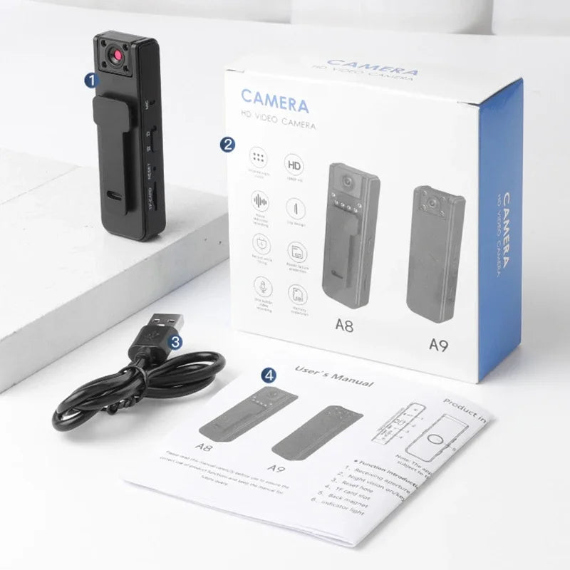 A9 Mini 1080P HD Camera – Night Vision Outdoor Sports Recorder Mini Sports Camera SPOT