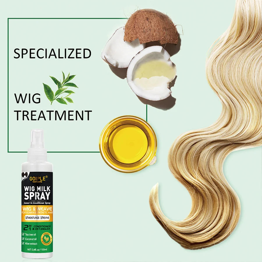 Goiple 2-in-1 Wig Milk Spray Leave-In Conditioner & Heat Protectant Leave-In Hair Spray SPOT