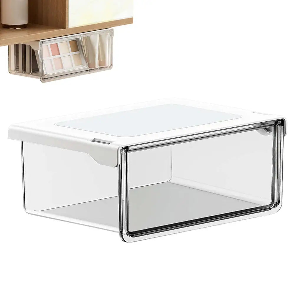 Self-Adhesive Under-Desk Drawer Organizer – Transparent Drawer Storage Organizer SPOT L