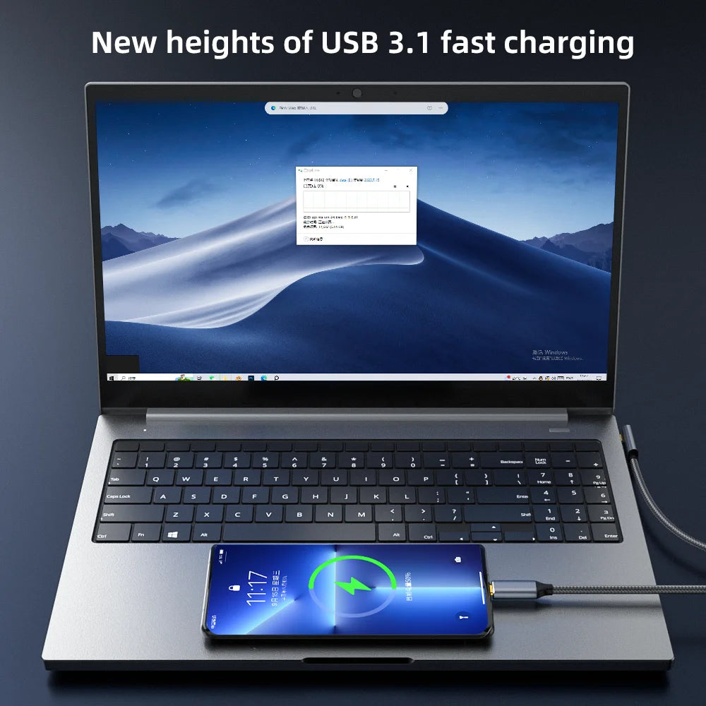 100W USB-C to USB-C Cable – 10Gbps, 4K 60Hz Fast Charging USB-C Charging Cable SPOT
