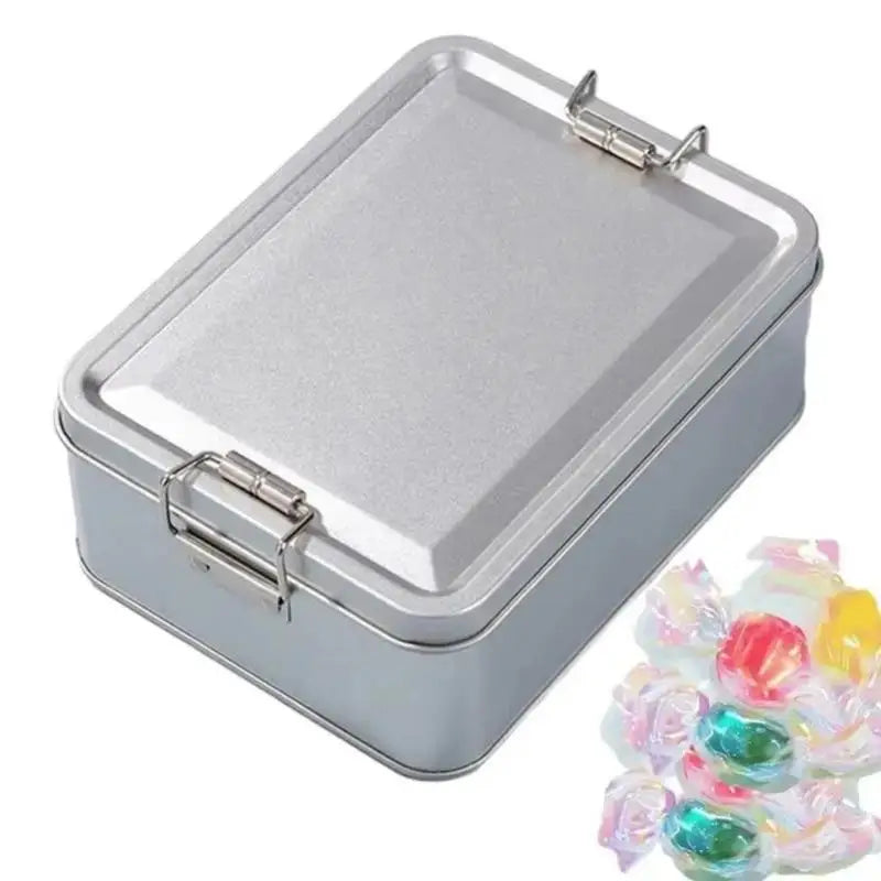 Vintage Tinplate Storage Box with Lid – Chinese New Year Gift Tin Tinplate Storage Tin SPOT