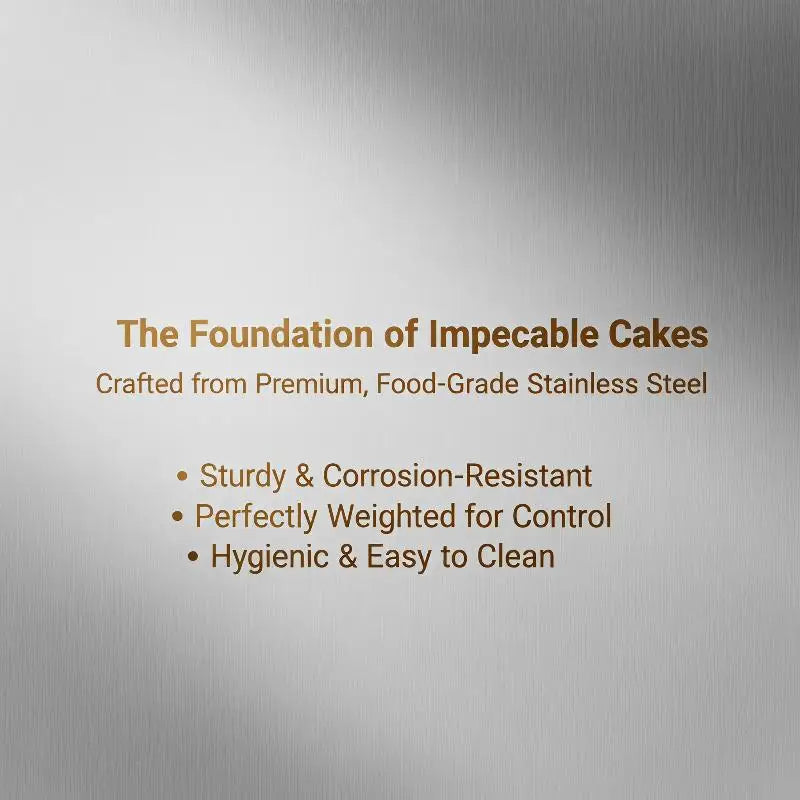 Stainless Steel Serrated Cake Scraper – Rust-Resistant Baking Tool Cake Decorating Scraper SPOT