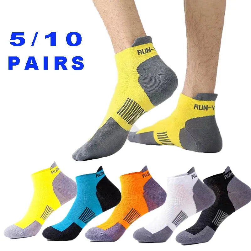 10-Pack Men's Breathable Mesh Ankle Socks | Sizes EU 38–45 Men's Ankle Socks SPOT