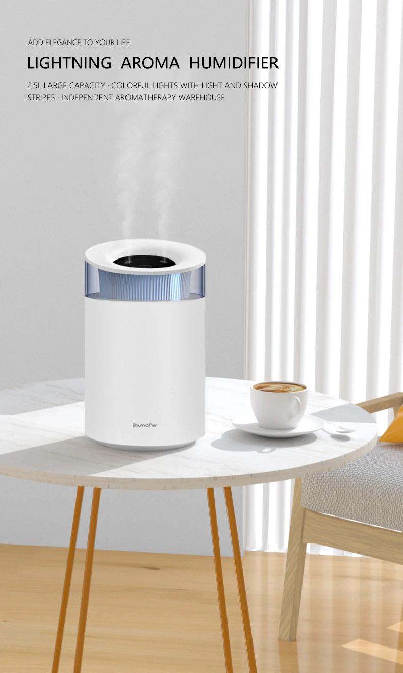 5L Ultrasonic Cool Mist Humidifier with LED & Aroma Diffuser Ultrasonic Humidifier SPOT
