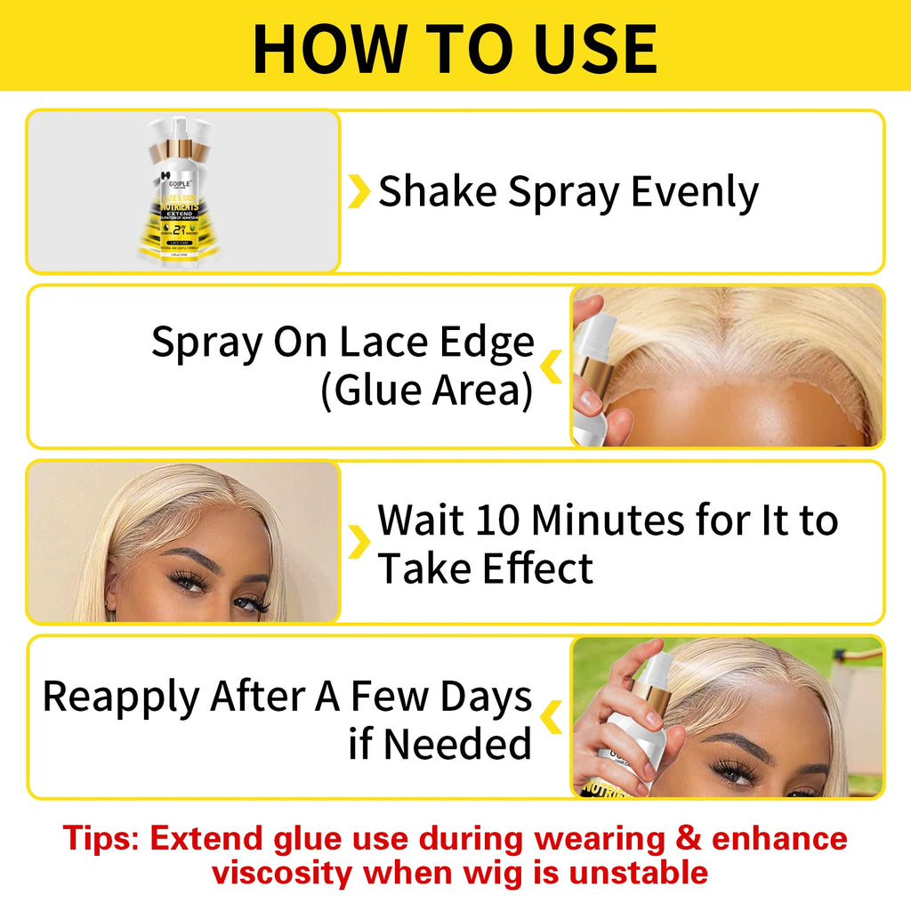 Goiple Lace & Skin Nutrients with Coconut Oil 100ml Lace Wig Care Serum SPOT