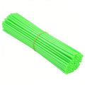 72-Pack Motorcycle Spoke Covers – Universal Dirt Bike Sleeves Spoke Covers SPOT Green