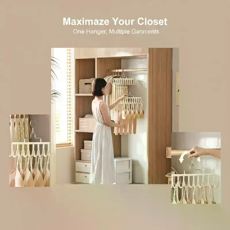 Multifunctional Bra & Underwear Hanger – Space-Saving Organizer Closet Organizer Hanger SPOT
