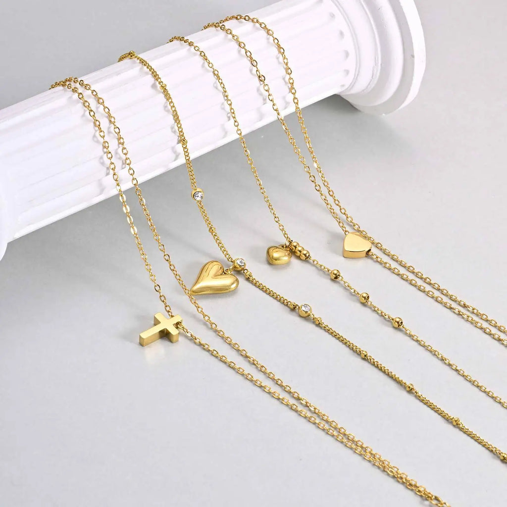 Gold Layered Charm Anklet for Women – Waterproof Stainless Steel Charm Anklet SPOT