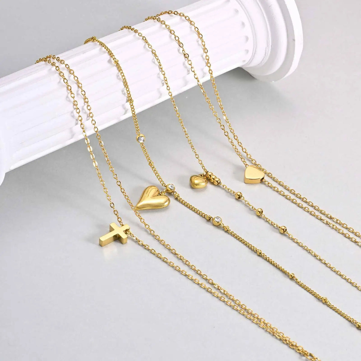 Gold Layered Charm Anklet for Women – Waterproof Stainless Steel Charm Anklet SPOT