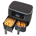 DUTRIEUX 9L Dual Basket Digital Air Fryer | 4.5L+4.5L Dual Basket Air Fryer SPOT White US