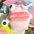 Cute Frog Plush Keychain – Cartoon Sausage Mouth Doll Charm Plush Keychain Charm SPOT Pink