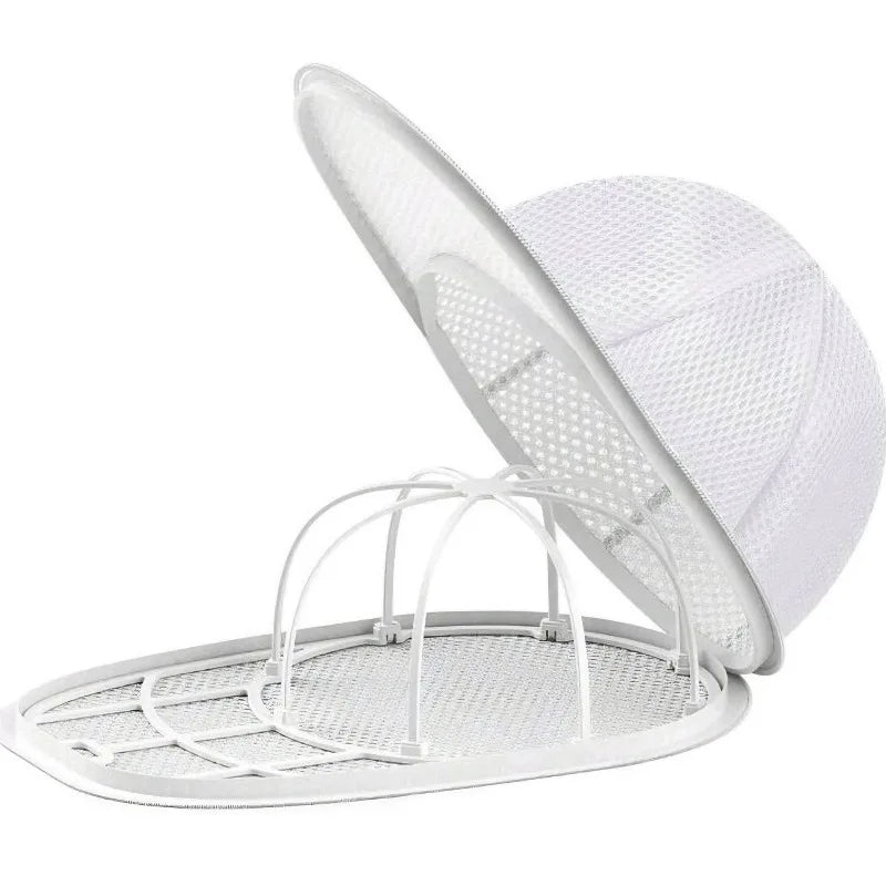 2-Pack Baseball Cap Washing Cage with Drying Rack & Laundry Bag Hat Washing Cage SPOT
