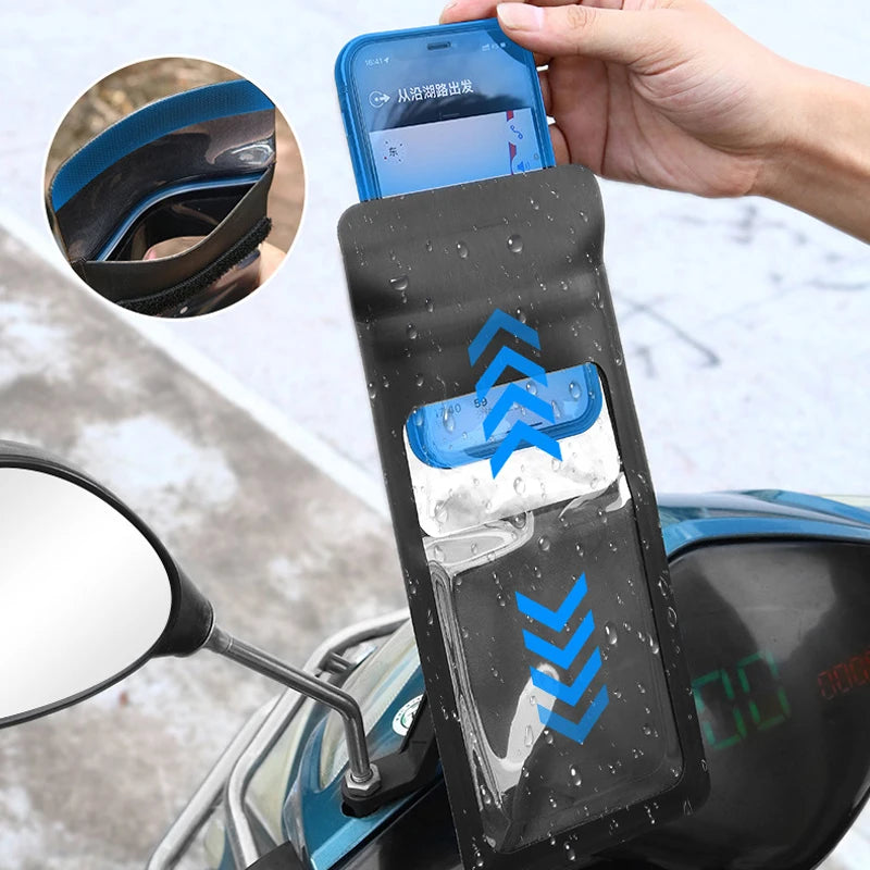 Waterproof Bike Phone Holder – 360° Handlebar Mount Case Bike Phone Mount SPOT