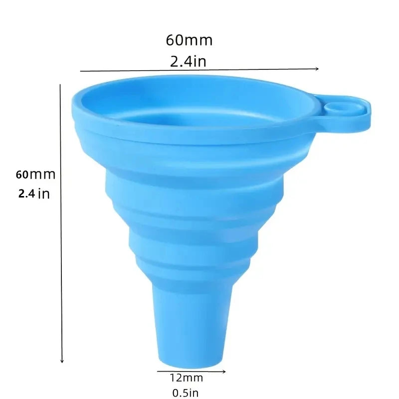 Foldable Silicone Funnel – Collapsible BPA-Free Mini Funnel Silicone Kitchen Funnel SPOT