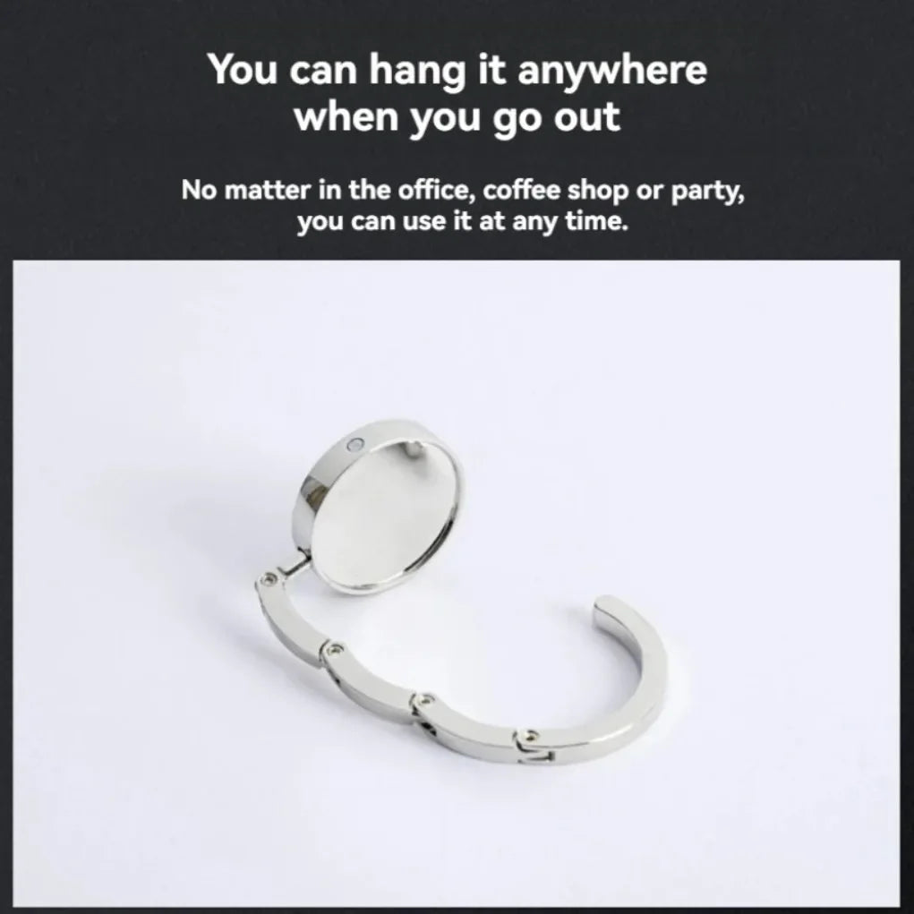 Foldable Purse Hook – Portable Handbag Hanger for Tables Handbag Hook Hanger SPOT