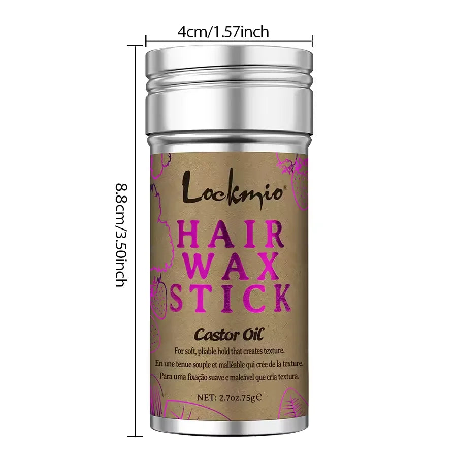 LOCKMIO Hair Wax Stick with Castor Oil – Strong Hold Edge Styler Hair Wax Stick SPOT