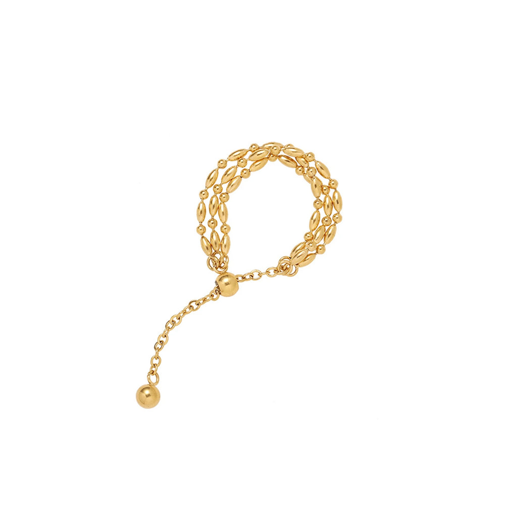 Adjustable Multilayer Chain Ring – 18K Gold Plated, Sizes 7–12 Fashion Ring SPOT Default Title