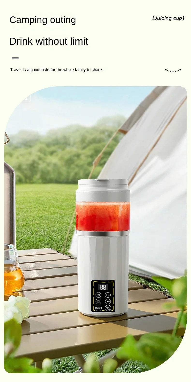 Portable USB Blender 460ml – Ice Crushing & Self-Cleaning Juicer Portable Blender SPOT