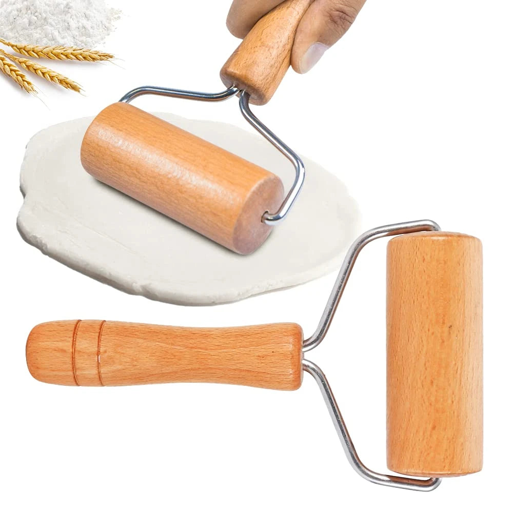 T-Shape Wooden Rolling Pin – Pastry & Dough Roller for Baking Wooden Rolling Pin SPOT