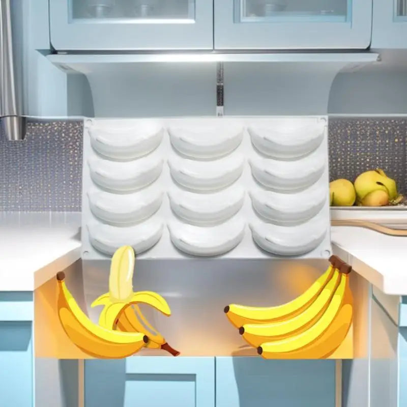 12-Cavity Banana Silicone Mold – BPA-Free Mousse Bakeware Silicone Baking Mold SPOT