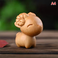 2027 Year of the Sheep Wooden Zodiac Statue | Desk & Car Decor Zodiac Wood Figurine SPOT A4