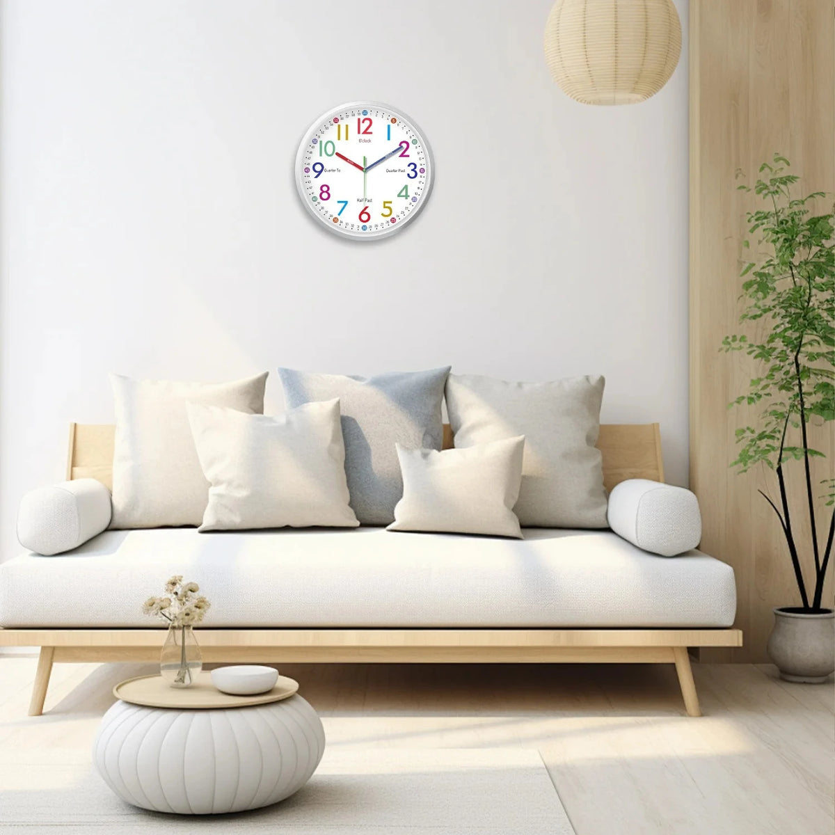 8-Inch Silent Quartz Wall Clock – Modern Home Décor Silent Wall Clock SPOT
