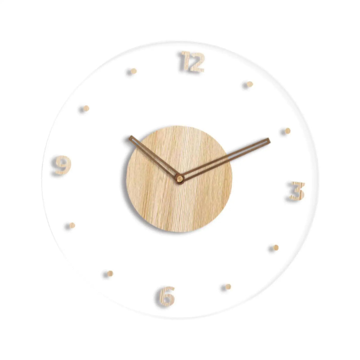 Transparent Acrylic Wall Clock – Silent & Nordic Round Design Decorative Wall Clock SPOT