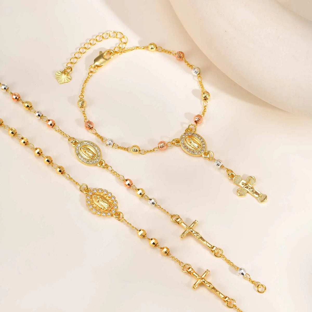 Virgin Mary Rosary Bracelet – Catholic Cross Charm Gift Religious Bracelet SPOT