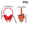 Christmas Plush Earmuffs – Festive Elastic Ear Warmers Holiday Earmuffs SPOT A3