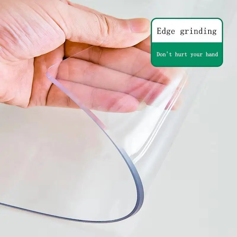 Clear PVC Table Protector – Heat & Oil Resistant Cover PVC Table Protector SPOT