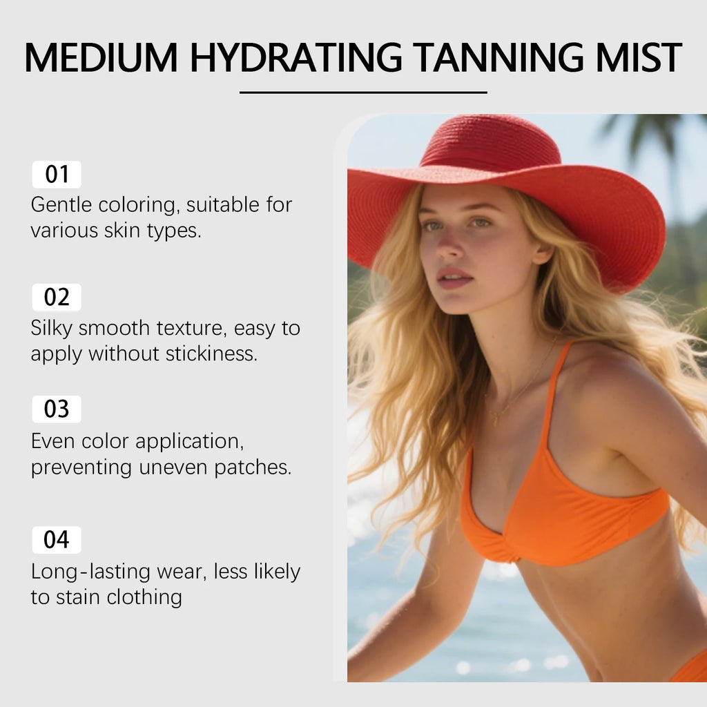 OceAura Self Tanning Spray – Sunless Tanner Face & Body 100ml Self Tanning Spray SPOT