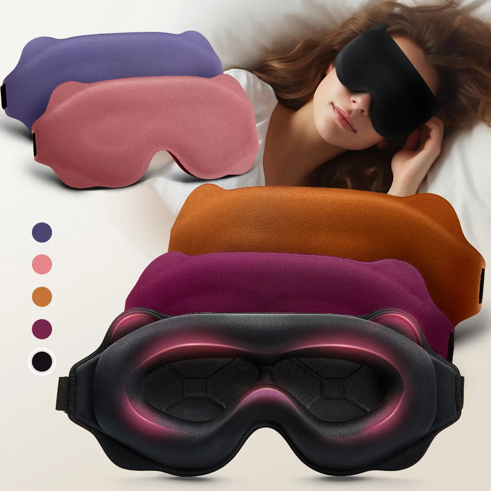 3D Contoured Sleep Mask – Blackout Eye Mask for Travel & Rest Sleep Eye Mask SPOT