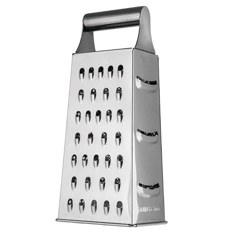 4-Sided Stainless Steel Box Grater – Cheese, Veggie & Fruit Box Grater SPOT