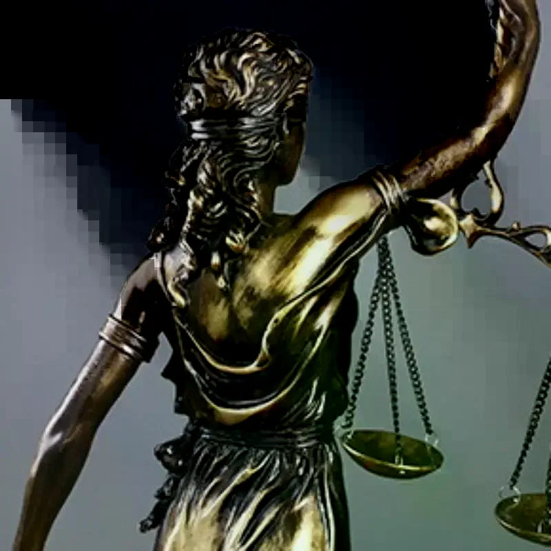 Goddess of Justice Statue – Retro Imitation Copper Desk Ornament Decorative Figurine SPOT