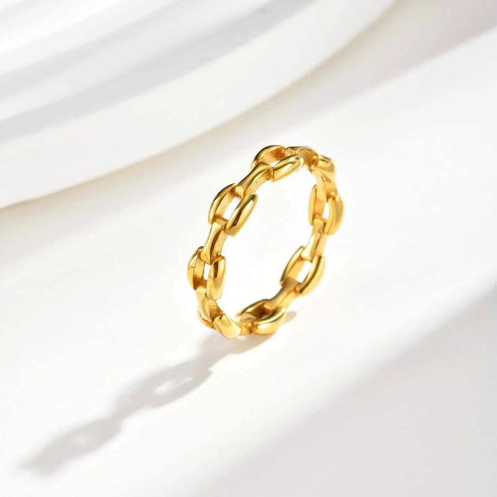 Minimalist Gold Cuff Ring for Women – Non-Tarnish Stackable Gold Cuff Ring SPOT