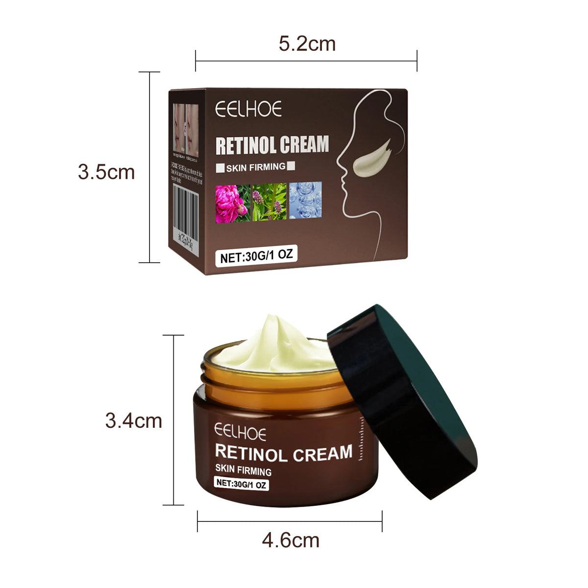 Eelhoe Double Retinol Face Cream – Firming & Brightening 30g Retinol Face Cream SPOT