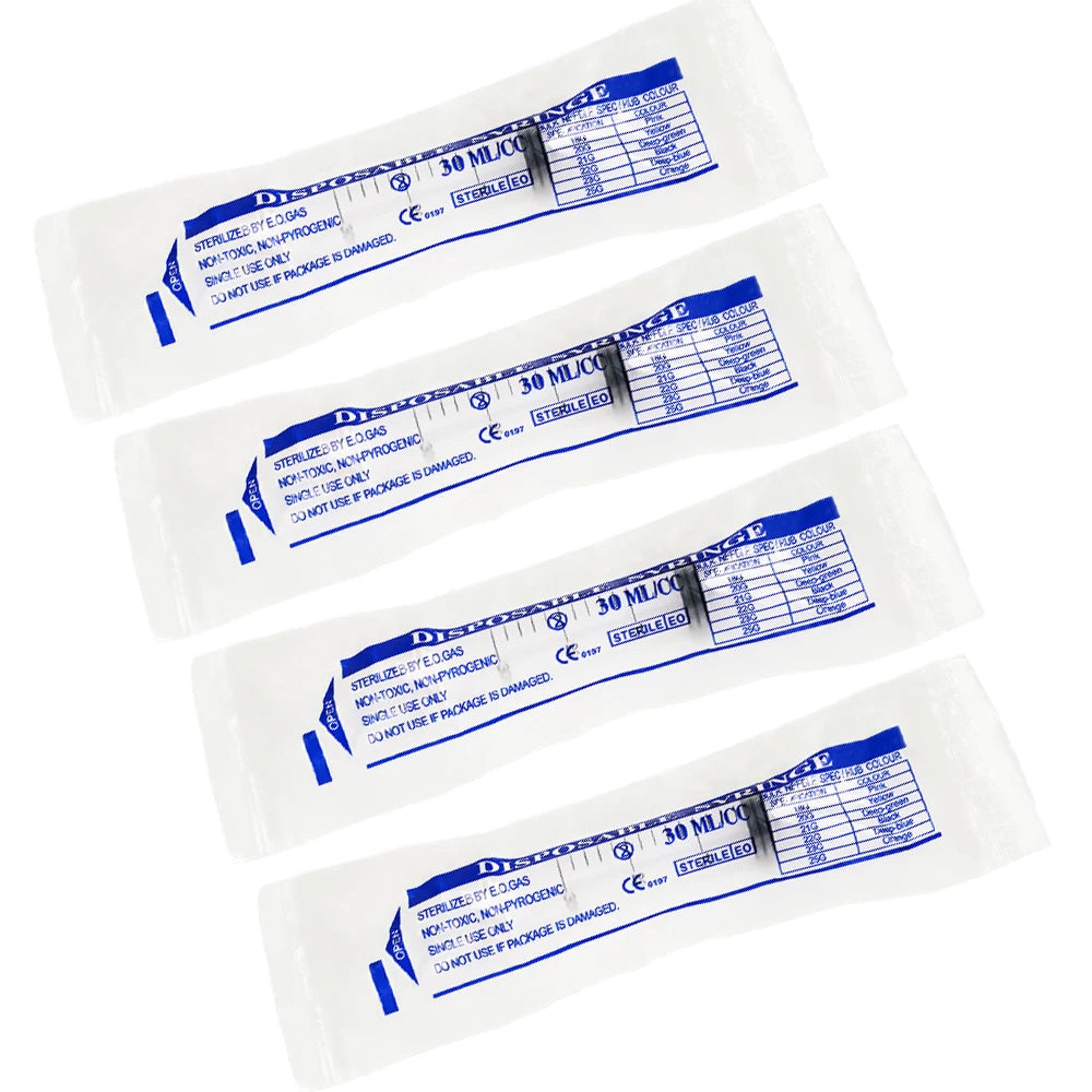 30-Pack 30ml Sterile Syringes – Hydroponics, Kitchen & Pets Liquid Dispensing Syringes SPOT