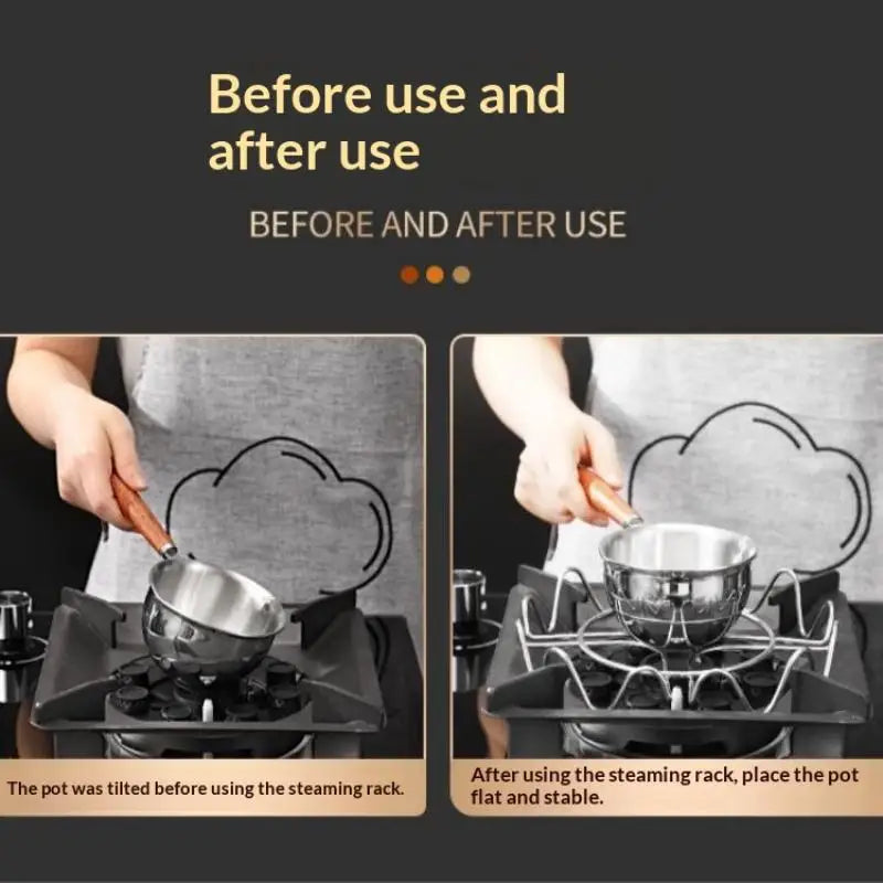 Stainless Steel Egg Steaming Rack for Steamer & Pressure Cooker Steamer Rack SPOT