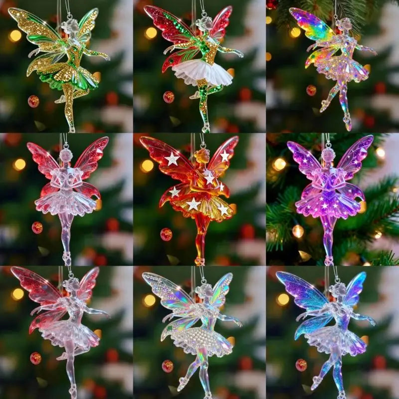 Sparkling Ballerina Acrylic Pendant – Car Charm & Xmas Ornament Decorative Pendant Ornament SPOT