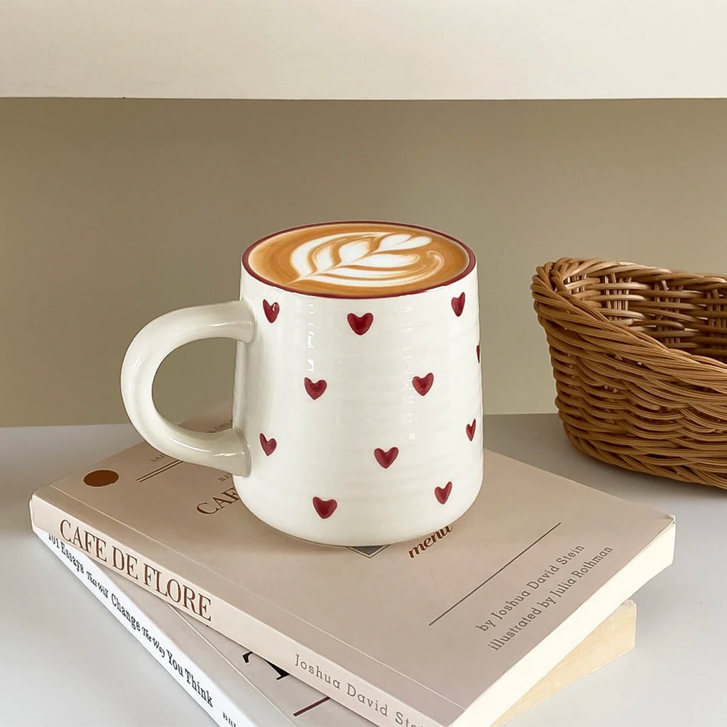 Heart-Shaped Ceramic Mug – Porcelain Coffee Cup & Gift Ceramic Coffee Mug SPOT