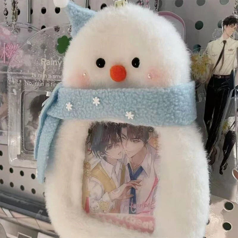 Cute Snowman Plush Card Holder – ID, Credit & Photocard Plush Card Holder SPOT