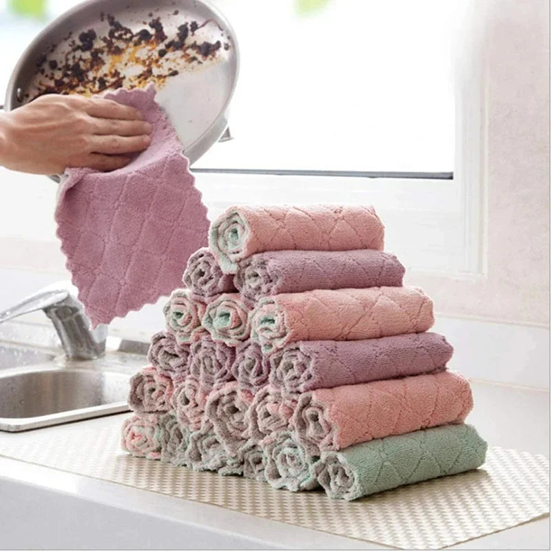 Microfiber Dishcloths 10/20 Pack – Absorbent Kitchen Cloths Kitchen Cleaning Cloths SPOT