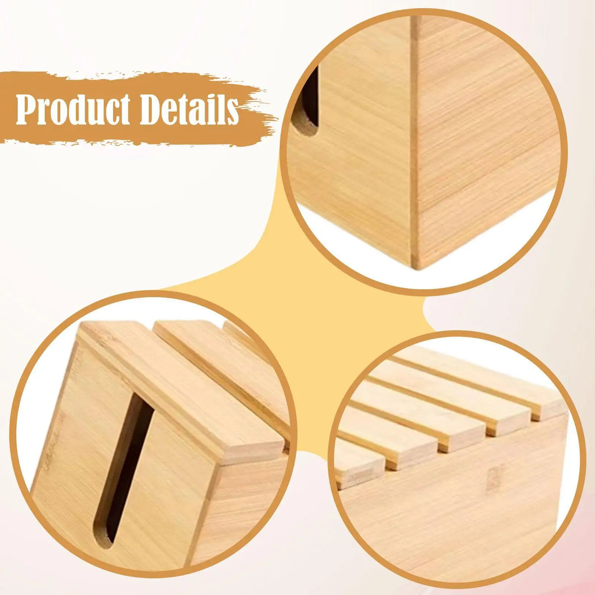 Wooden Cable Management Box – Desk Cord Organizer Cable Management Box SPOT