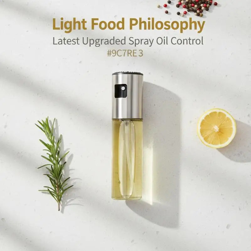 Glass Olive Oil Sprayer Bottle – Stainless Steel Mister Oil Sprayer Bottle SPOT