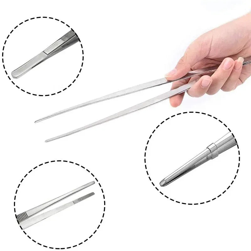 Stainless Steel BBQ Food Tongs – Multifunction Kitchen Clip Kitchen Food Tongs SPOT